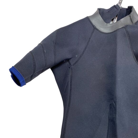 Xcel Axis 2mm Hydroflex Shorty Wetsuit Size Small Navy Gray Nylon Back Zipper - Picture 11 of 16